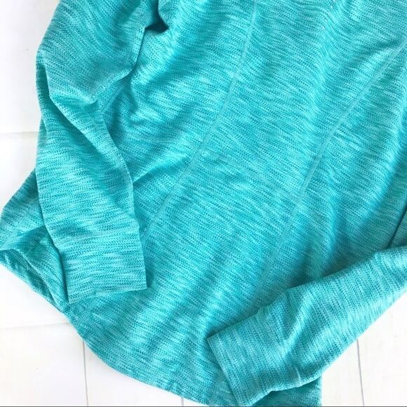 Tangerine Green Space Dye Zip Activewear Jacket L - Picture 2 of 8